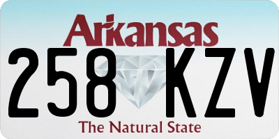 AR license plate 258KZV