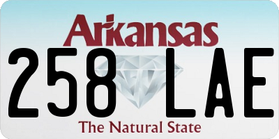 AR license plate 258LAE