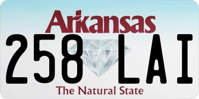 AR license plate 258LAI