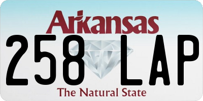 AR license plate 258LAP