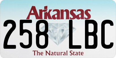 AR license plate 258LBC