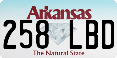AR license plate 258LBD