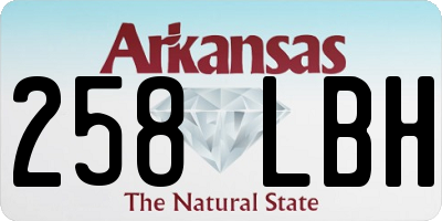 AR license plate 258LBH