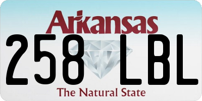 AR license plate 258LBL
