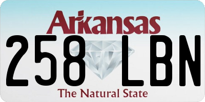 AR license plate 258LBN