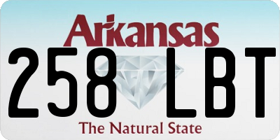 AR license plate 258LBT