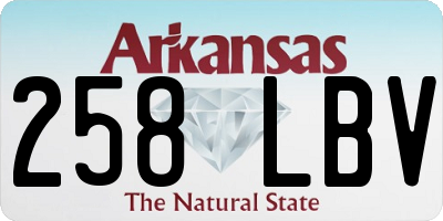 AR license plate 258LBV