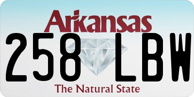 AR license plate 258LBW