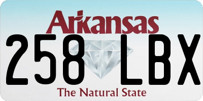 AR license plate 258LBX