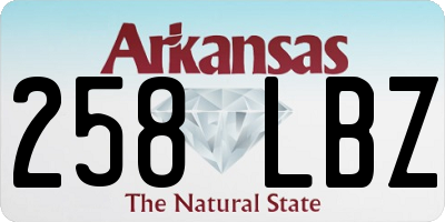 AR license plate 258LBZ