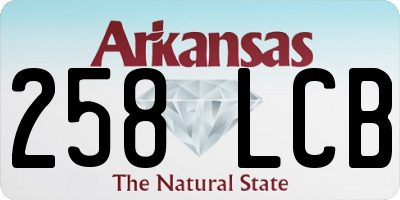 AR license plate 258LCB