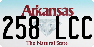 AR license plate 258LCC