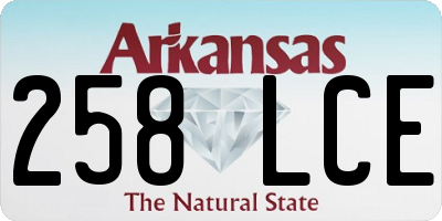 AR license plate 258LCE