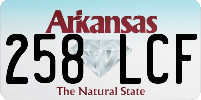 AR license plate 258LCF