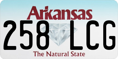 AR license plate 258LCG