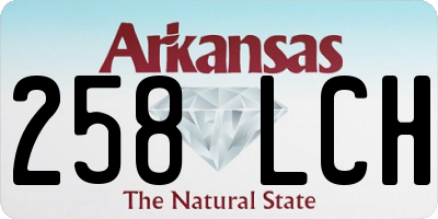 AR license plate 258LCH