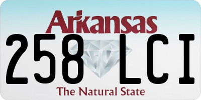 AR license plate 258LCI