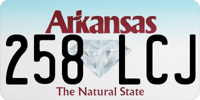 AR license plate 258LCJ