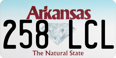 AR license plate 258LCL
