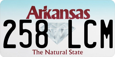 AR license plate 258LCM