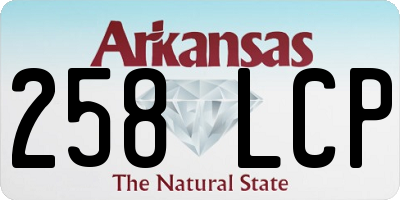 AR license plate 258LCP
