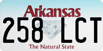 AR license plate 258LCT