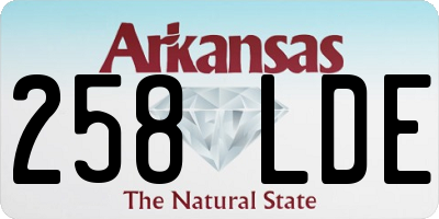 AR license plate 258LDE