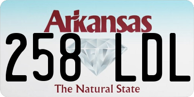AR license plate 258LDL