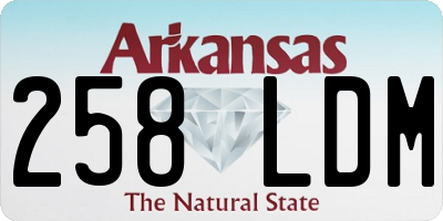 AR license plate 258LDM