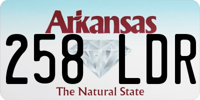 AR license plate 258LDR