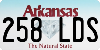 AR license plate 258LDS