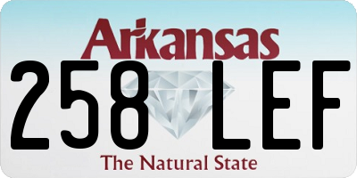 AR license plate 258LEF