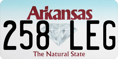 AR license plate 258LEG