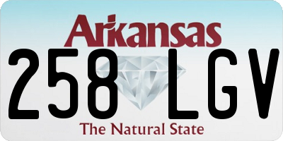 AR license plate 258LGV