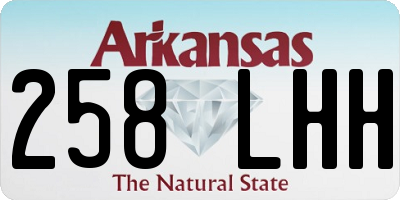 AR license plate 258LHH
