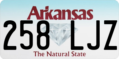 AR license plate 258LJZ