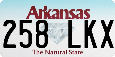 AR license plate 258LKX