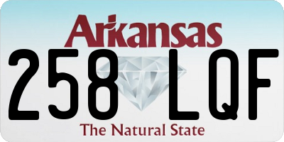 AR license plate 258LQF