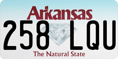 AR license plate 258LQU