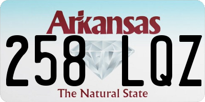 AR license plate 258LQZ