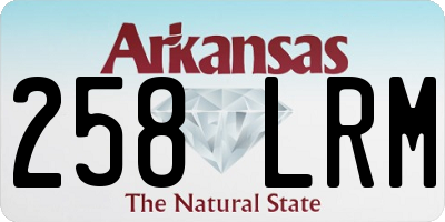 AR license plate 258LRM
