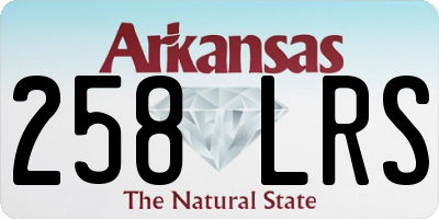 AR license plate 258LRS