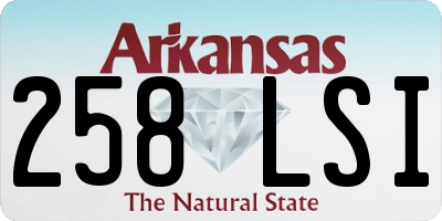 AR license plate 258LSI