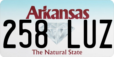 AR license plate 258LUZ