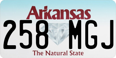 AR license plate 258MGJ