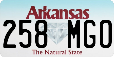AR license plate 258MGO
