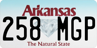 AR license plate 258MGP