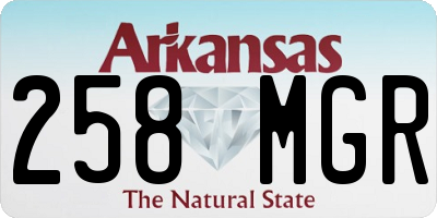 AR license plate 258MGR