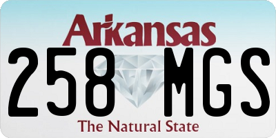 AR license plate 258MGS