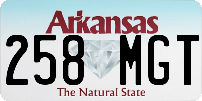 AR license plate 258MGT